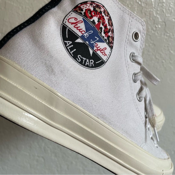 Converse Chuck 70 hi split logo play red white high top sneakers M 9.5 / W 11.5 - Picture 13 of 13